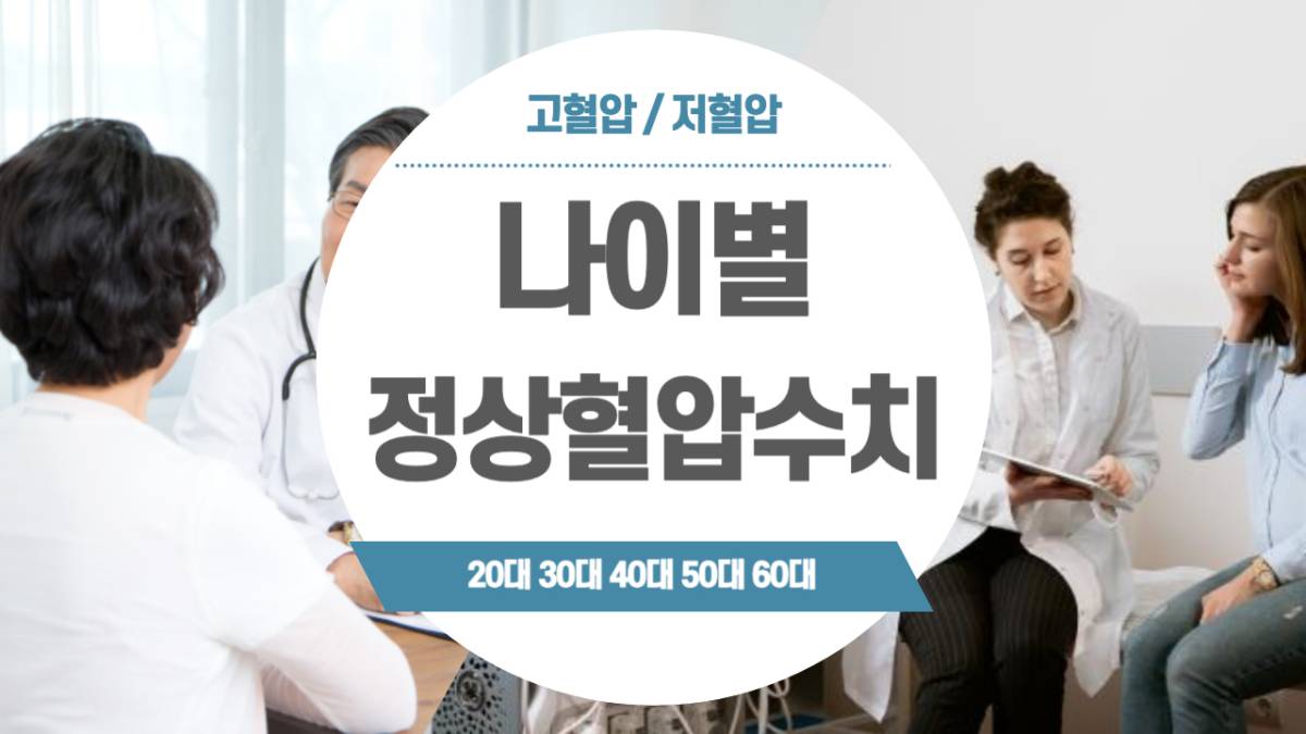 나이별 정상혈압수치