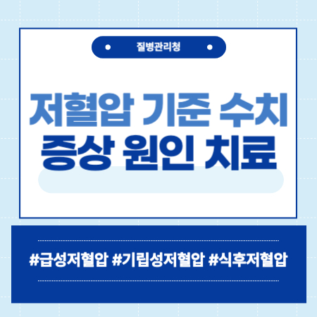 저혈압 기준