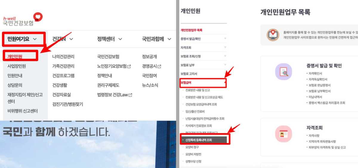 희귀질환 산정특례 대상자 조회