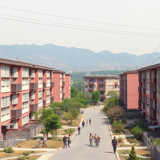 수도권 외곽 소규모 아파트 단지 전경