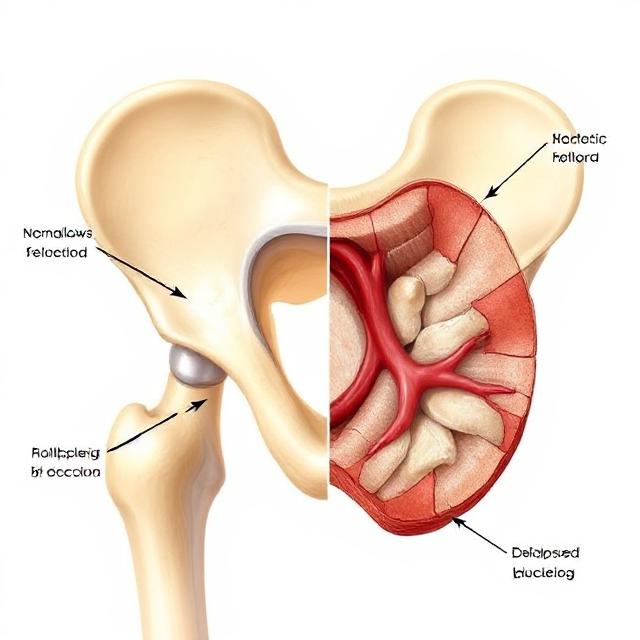 급성 골괴사 무혈성 괴사